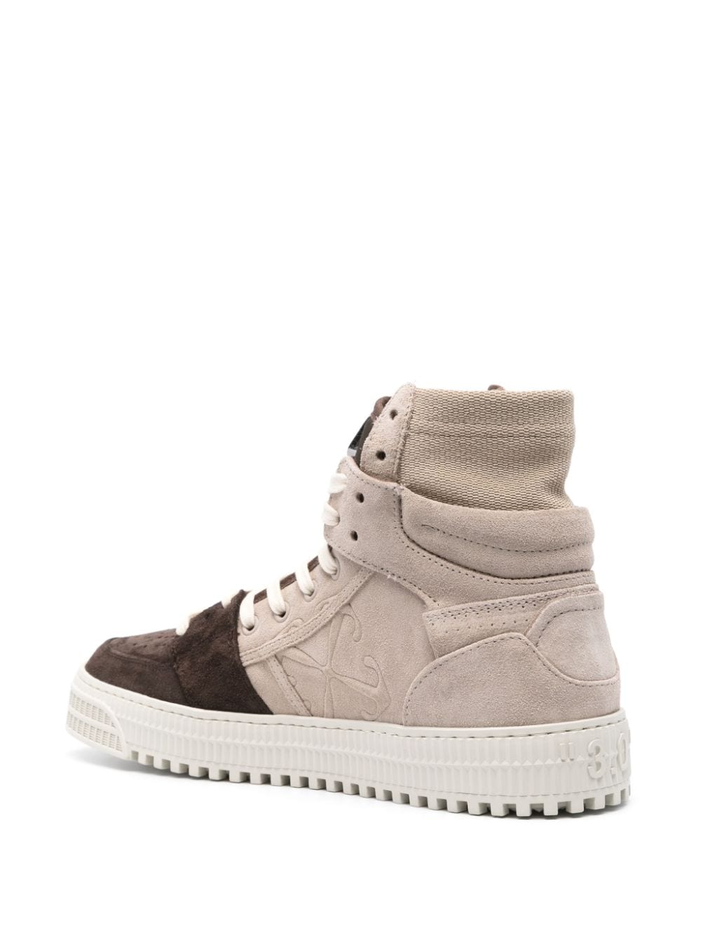 Shop Off-white 3.0 Off Court High-top Sneakers In Brown