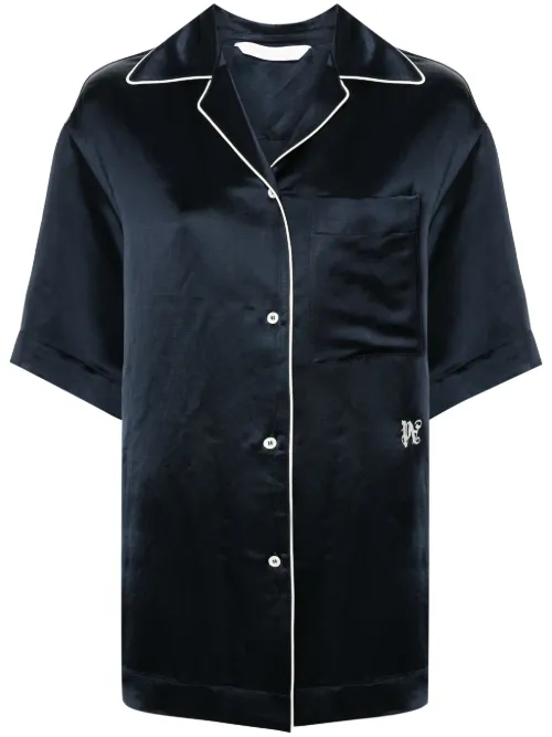 Chemise à liserés contrastants - Palm Angels - Modalova
