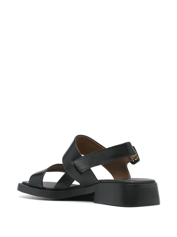 Camper Edy Flat Sandals | Black | FARFETCH IN