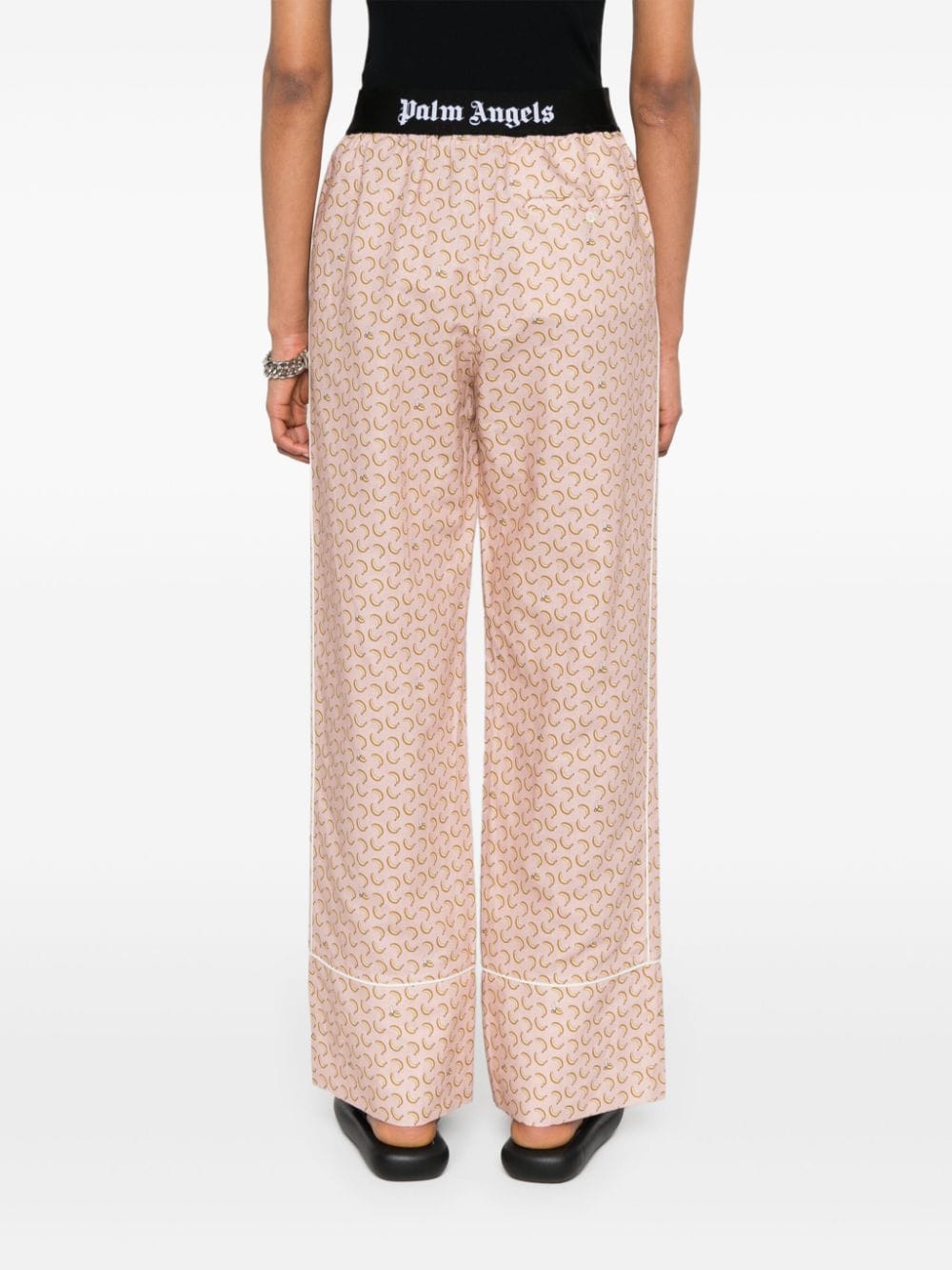 Shop Palm Angels Fruit-print Trousers In Pink