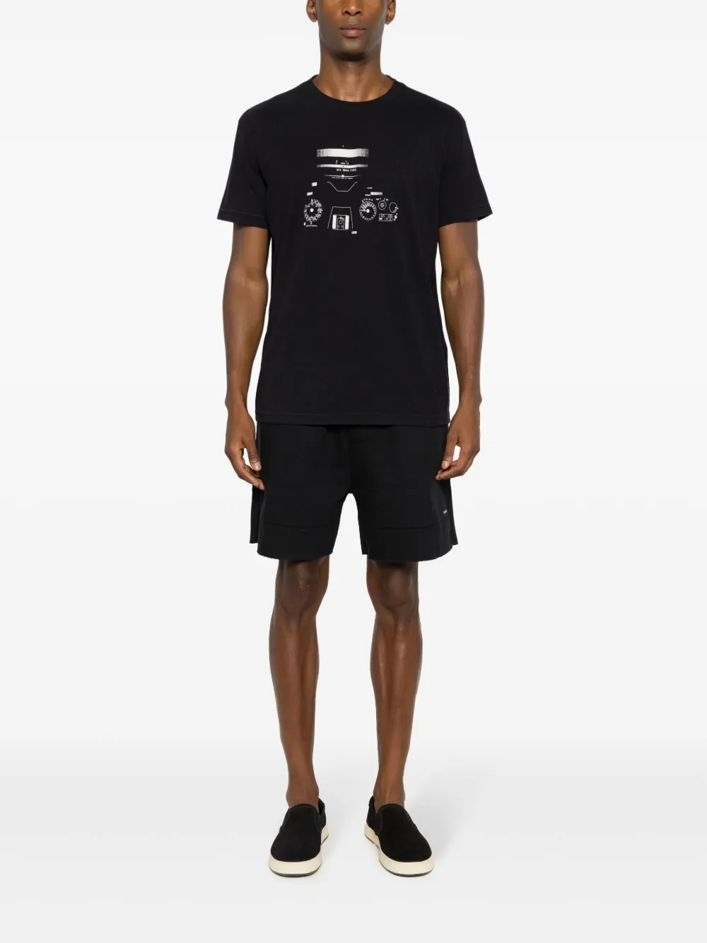 Osklen Katoenen T-shirt met grafische print Zwart