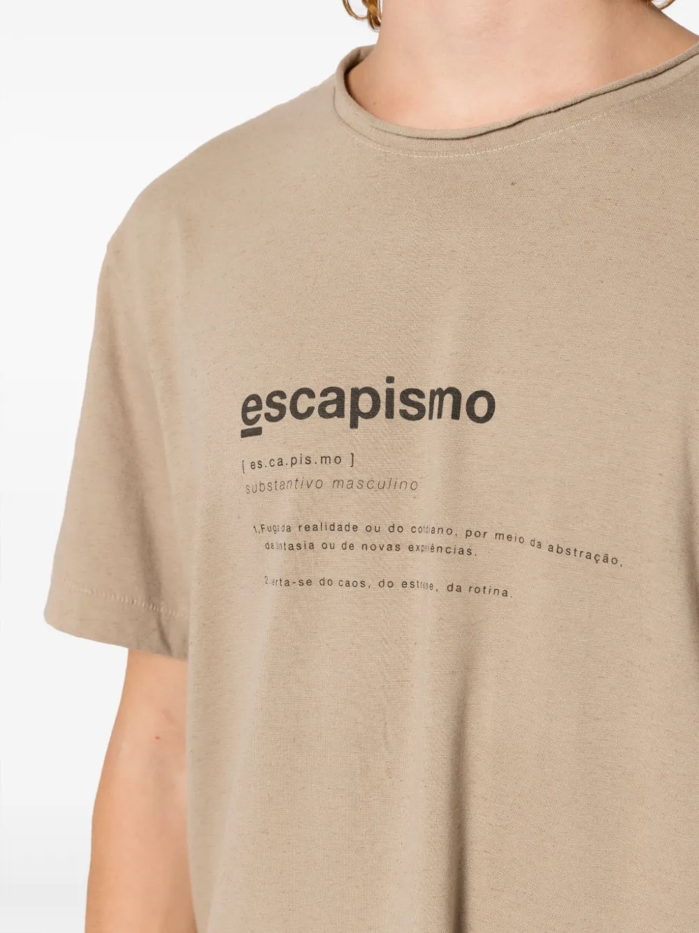 Osklen Katoenen T-shirt met tekst Bruin