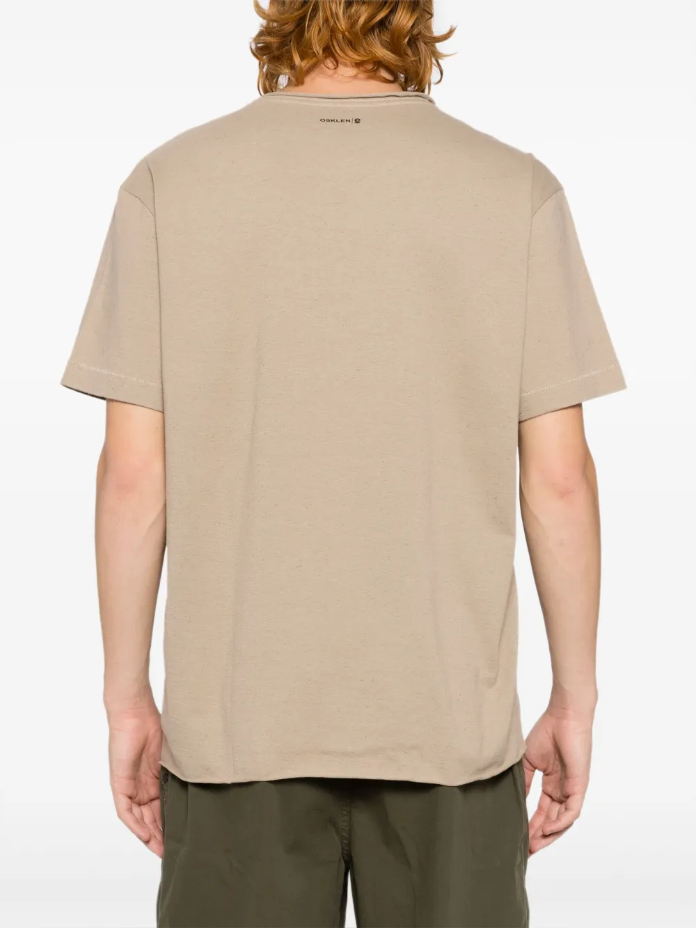 Osklen Katoenen T-shirt met tekst Bruin