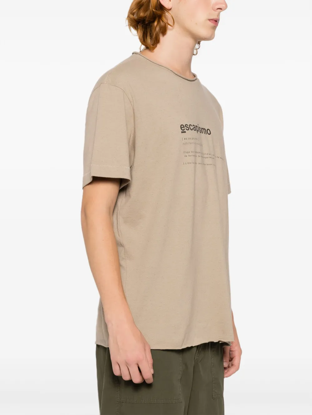 Osklen Katoenen T-shirt met tekst Bruin