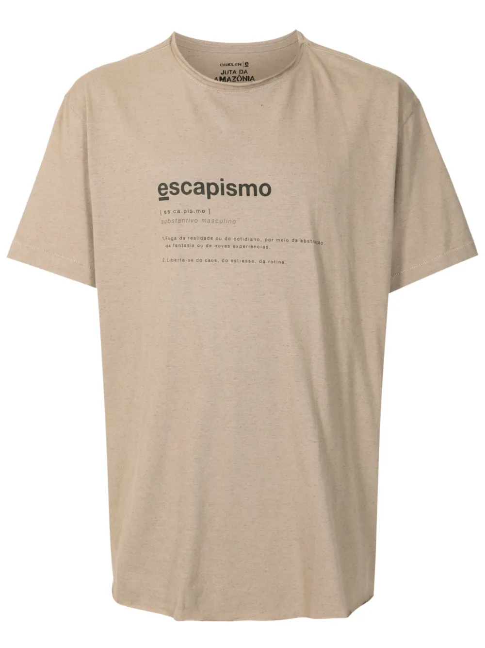 Osklen Camiseta com estampa de texto | Marrom | Image 1