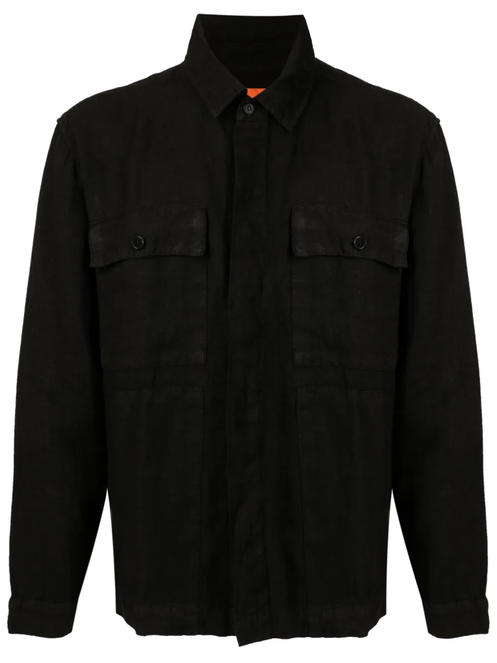 Osklen Camisa com patch de logo | Preto | Image 1