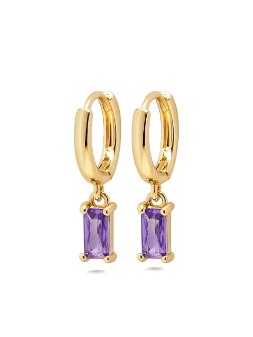 Boucles d'oreilles à breloque zircone - Nialaya Jewelry - Modalova