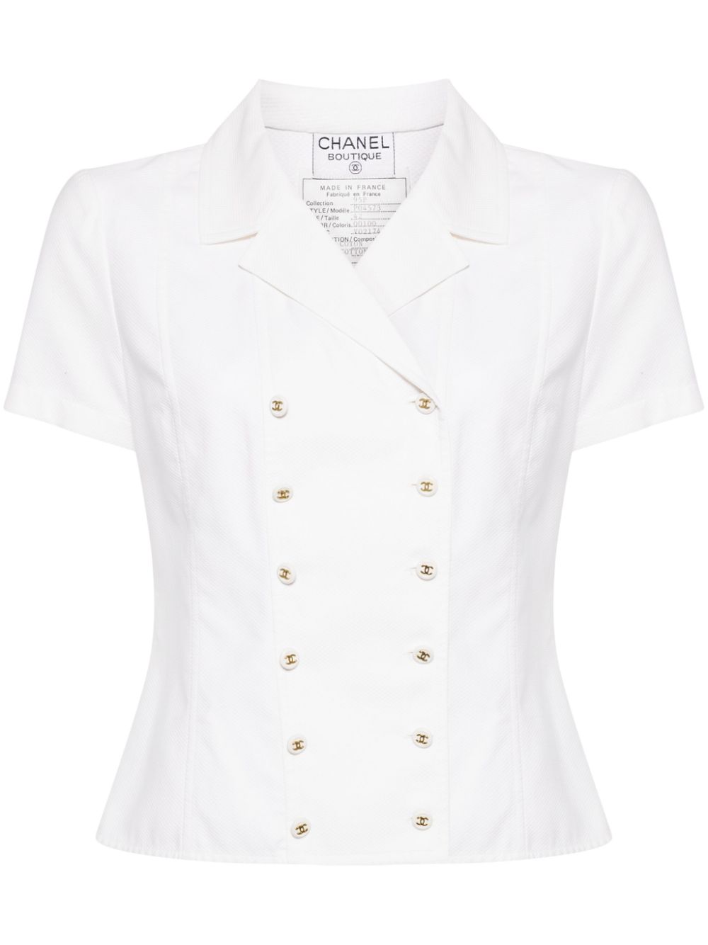 CHANEL 1995 short sleeve shirt Women