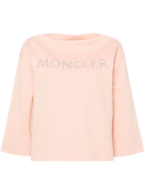 MONCLER ロゴスウェット12A ♪ピンク Moncler ロゴ スウェットシャツ | ピンク | FARFETCH JP