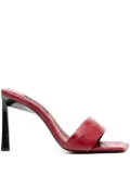 Senso 90mm Floss square-toe leather pumps - Red