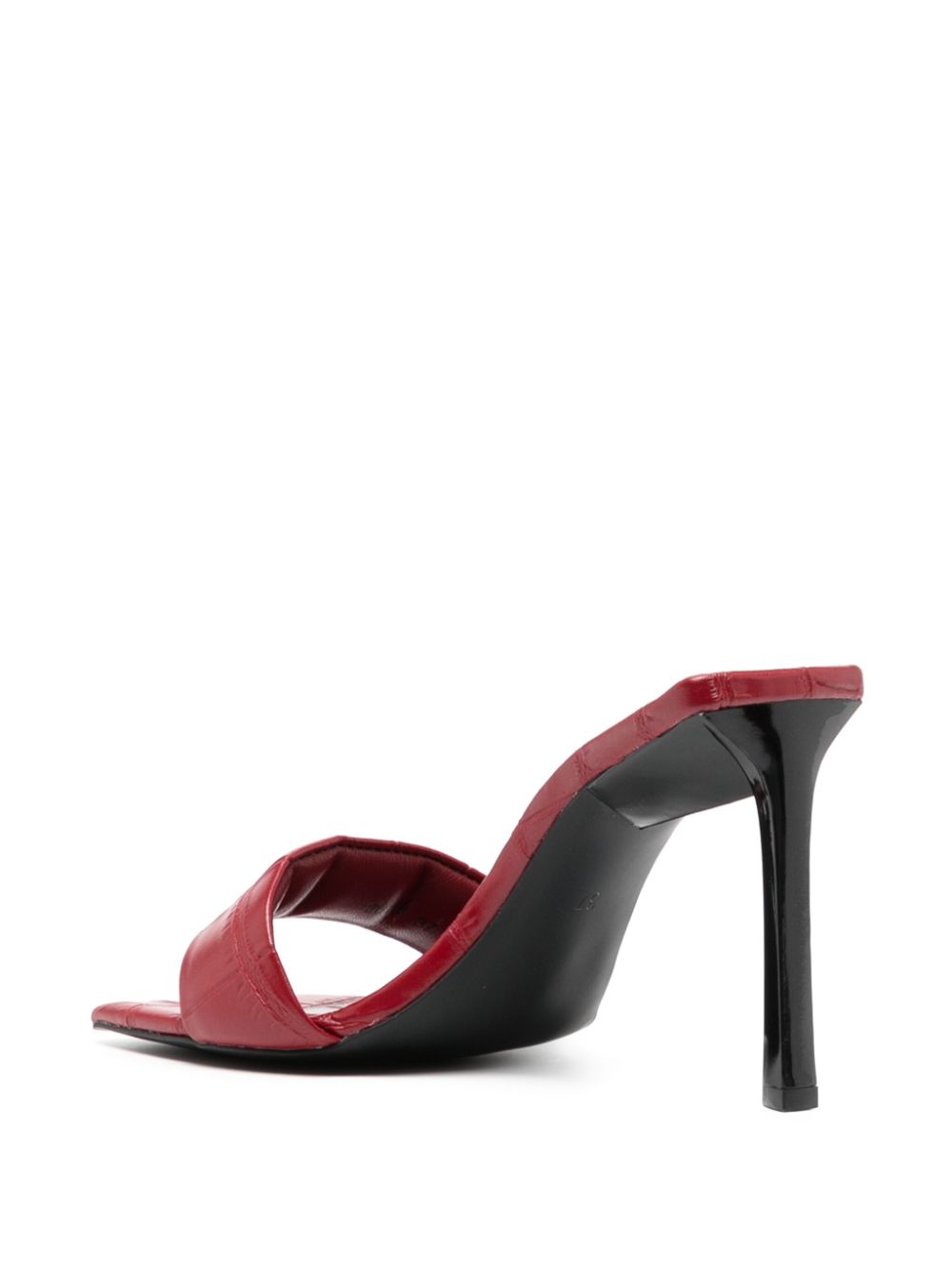 Senso Floss 90 mm leren pumps met vierkante neus Rood