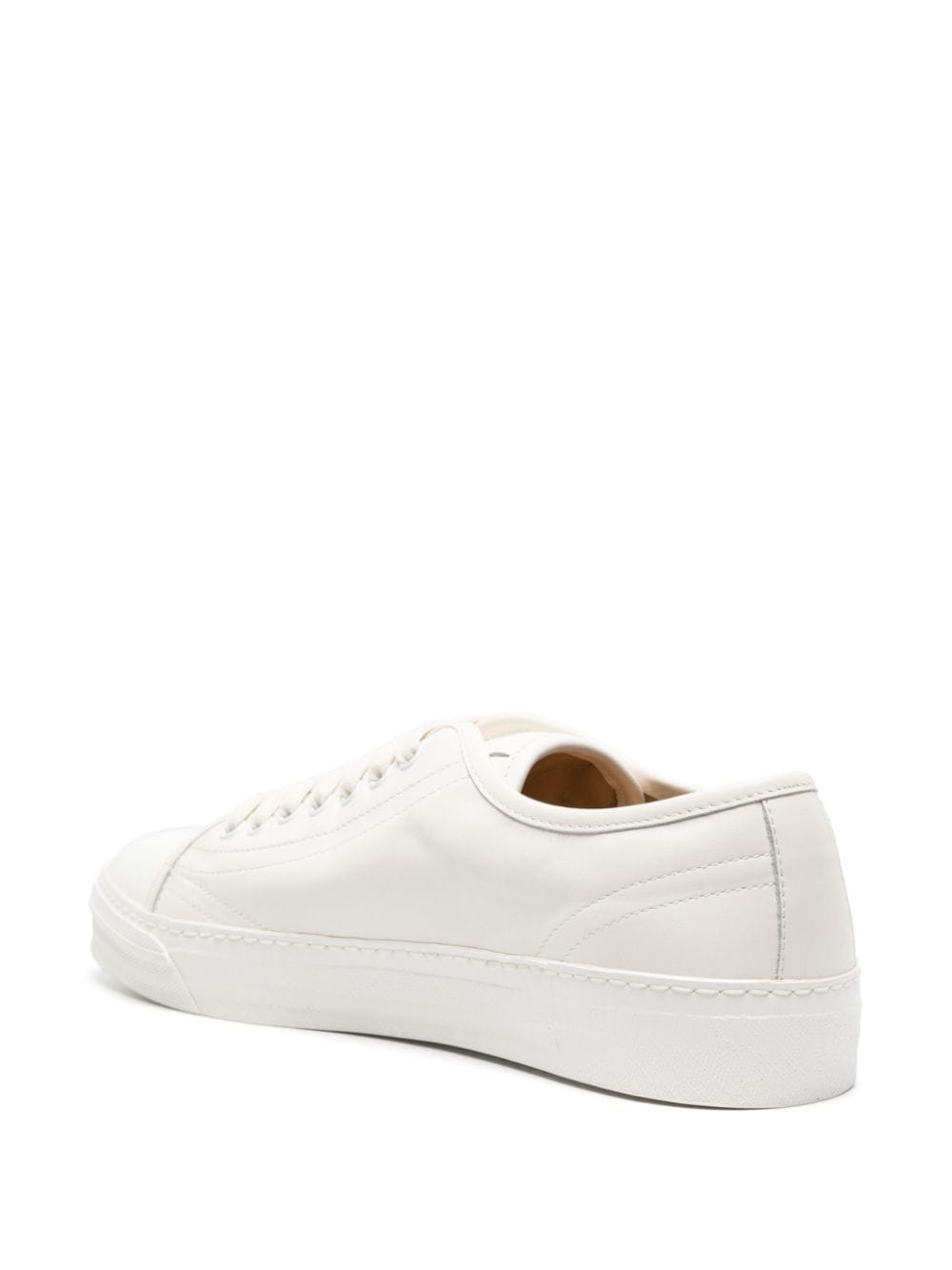 Shop Scarosso Ambrogio Leather Sneakers In White