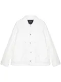 Man On The Boon. press-stud jacket - White