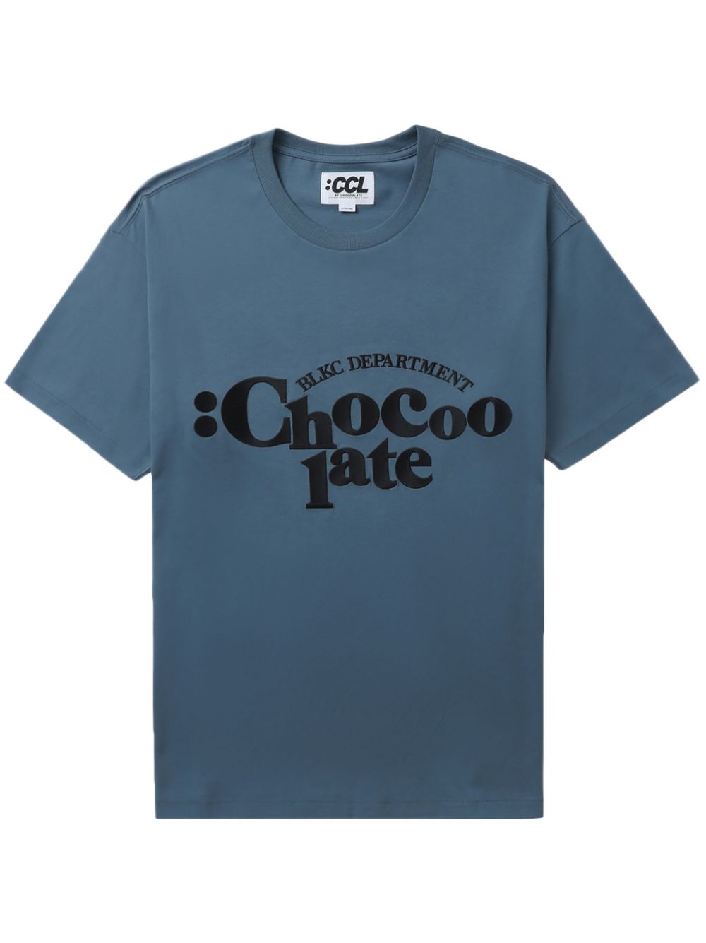 Chocoolate Logo-print Cotton T-shirt In Blau