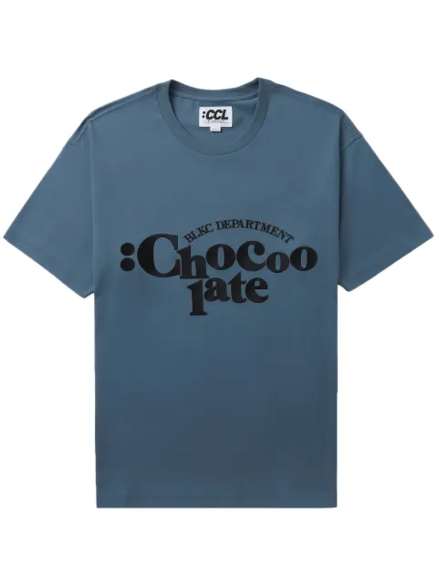 CHOCOOLATE logo-print cotton T-shirt