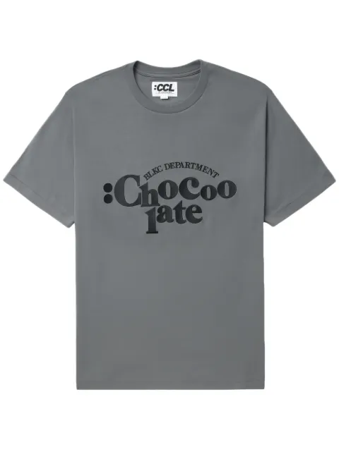CHOCOOLATE logo-print cotton T-shirt