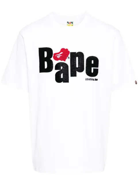 A BATHING APE® logo-print cotton T-shirt