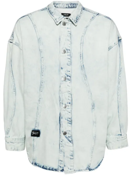 Chemise en jean à effet délavé - FIVE CM - Modalova