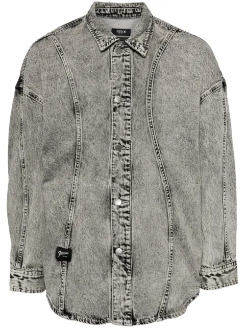 FIVE CM washed denim shirt