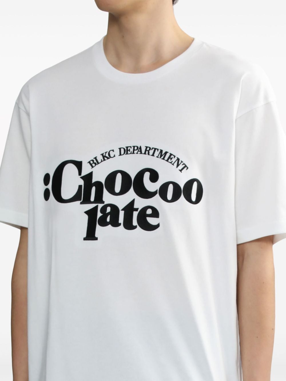 CHOCOOLATE Katoenen T-shirt met logoprint Wit