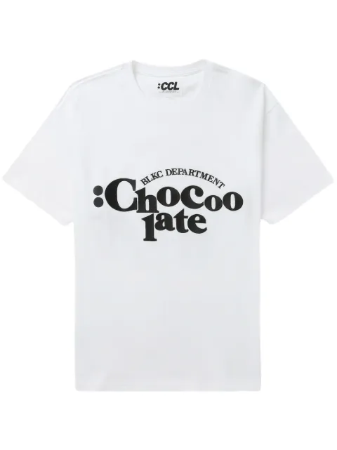 CHOCOOLATE logo-print cotton T-shirt
