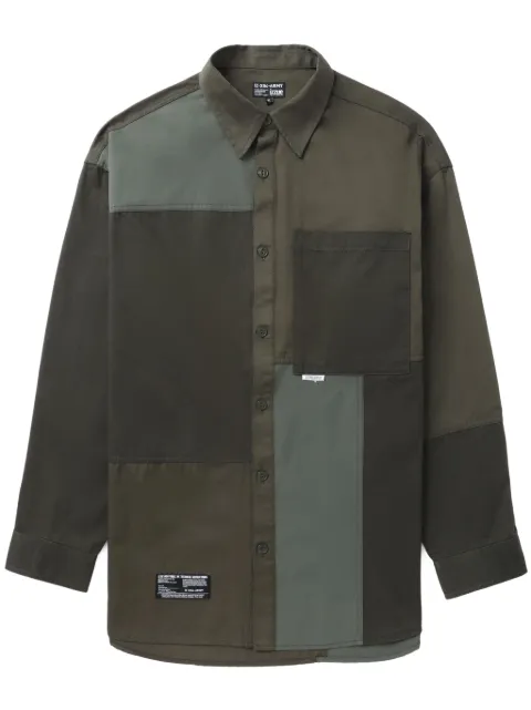 izzue patchwork cotton shirt