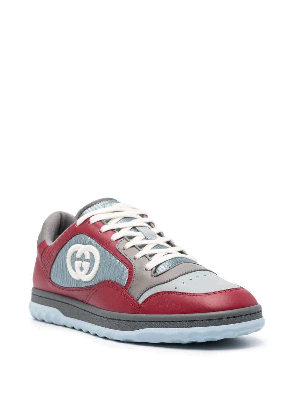 Shop Gucci Mac80 Panelled Sneakers In Rot
