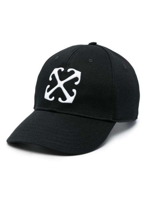 Off-White Arrows-embroidered cotton cap Women