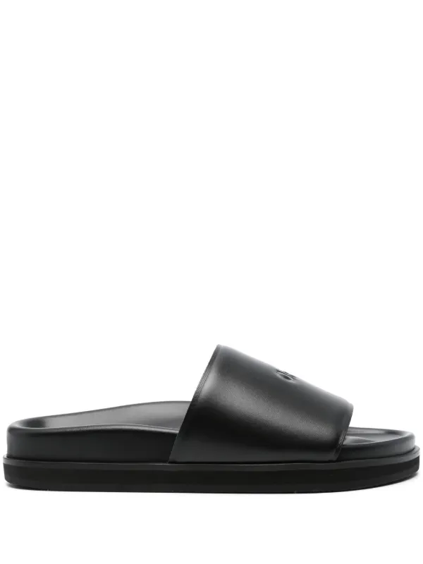 美品OFF-WHITE COMFORT LEATHER SLIPPER 41