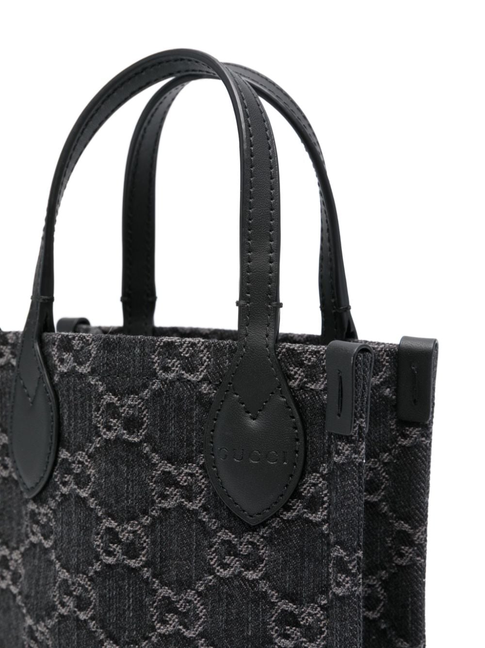 Shop Gucci Ophidia Gg Tote Bag In Grau