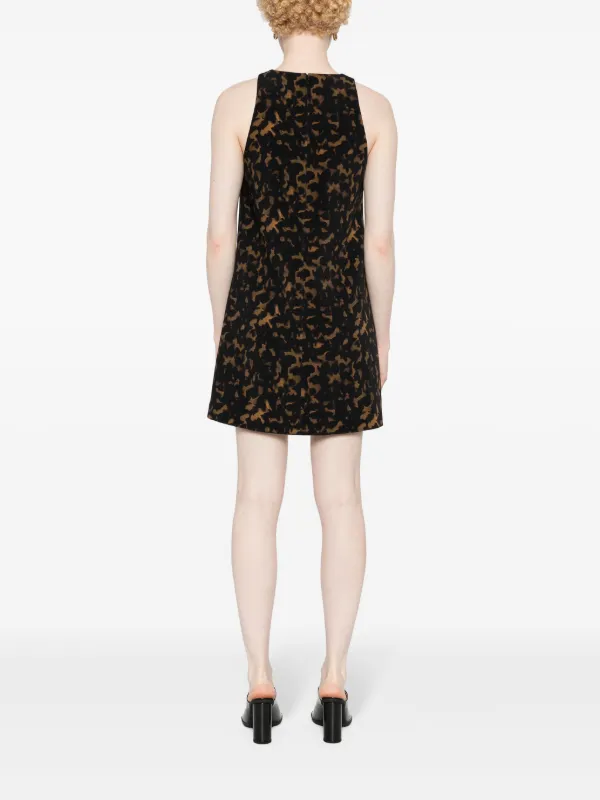 Theory Tortoiseshell Shift Dress | Brown | FARFETCH