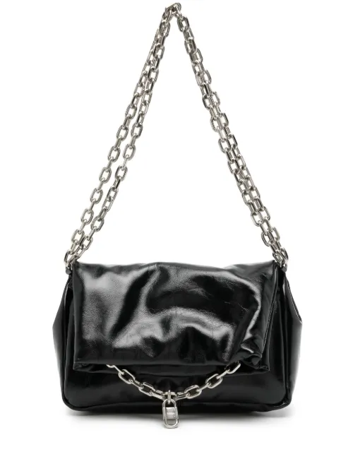 Sac porté épaule matelassé en cuir - System - Modalova