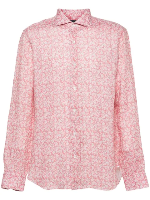 Barba camisa con estampado floral