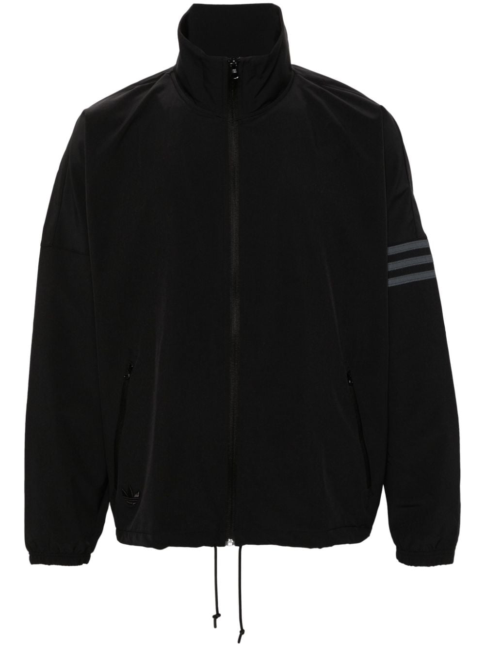 Shop Adidas Originals Newclassic Zip-up Track Jacket In 黑色