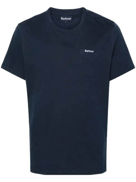 Barbour logo-embroidered cotton T-shirt