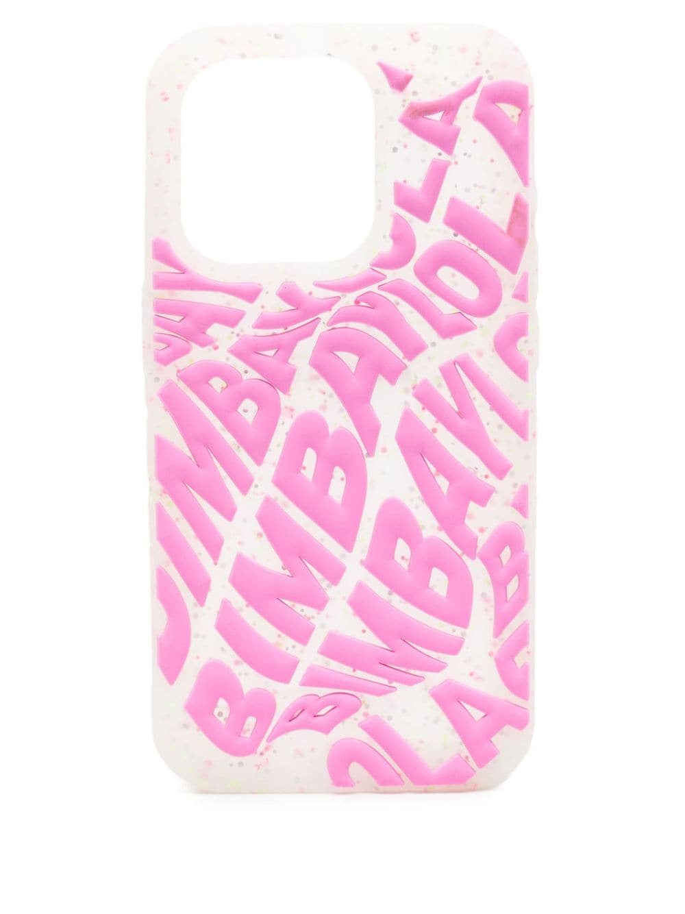 Bimba Y Lola Logo-embossed Iphone 15 Pro Case In Pink