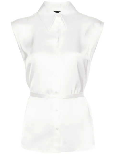 Fabiana Filippi satin sleeveless shirt 