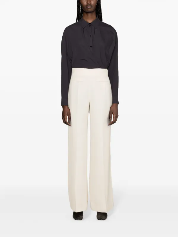 【Lemaire】コットントップ Lemaire Embellished Metal Top Light Cotton Satin Black