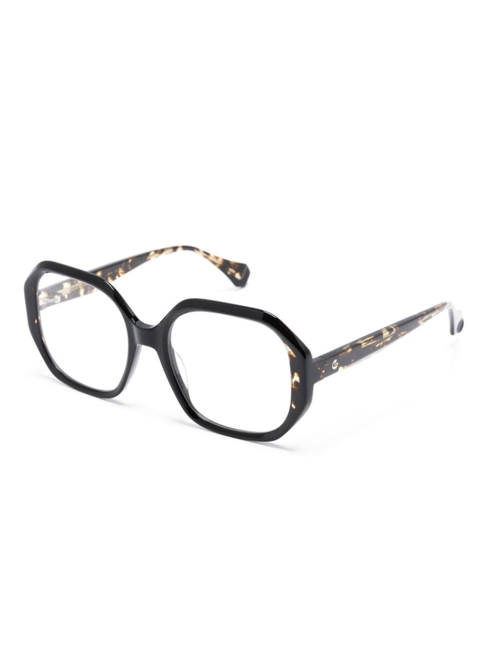 Shop Gigi Studios Sylvie Geometric-frame Glasses In Brown