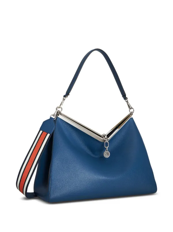 【関税込み】ETRO SHOULDER BAG VELA M PELLE UNITA ETRO Vela Leather Shoulder Bag | Blue | FARFETCH
