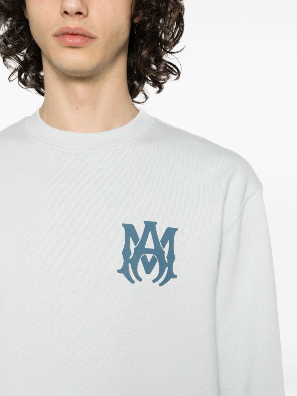 AMIRI Katoenen sweater met logoprint Blauw