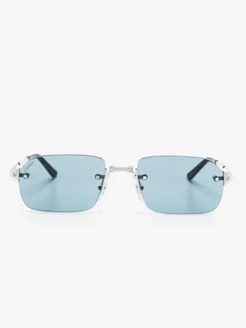 Cartier Eyewear Santos rectangle-frame sunglasses