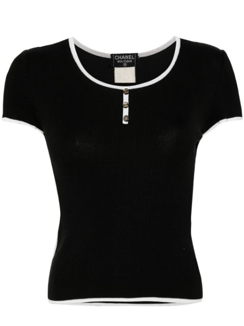 CHANEL 1995 knitted t-shirt Women