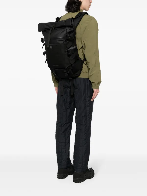 EXAMPLE x MAKAVELIC　BACKPACK Makavelic contrasting-detail logo-patch Backpack | Black