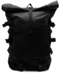 Makavelic logo-print buckled backpack - Black