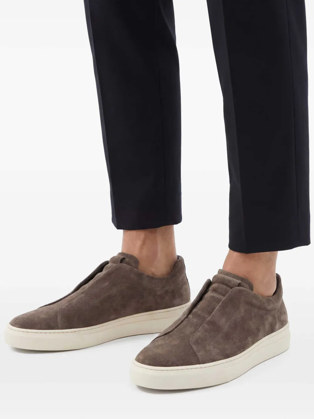 Scarosso Luca suede sneakers | Brown | Image 1
