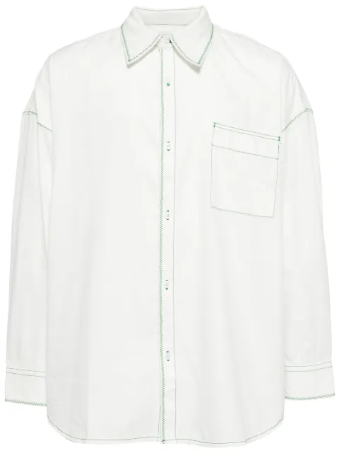 FIVE CM camisa con costuras en contraste