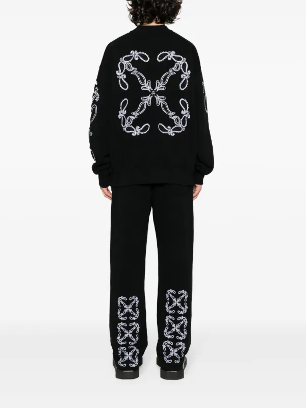 Off-White Bandana Arrow Sweatshirt | Black | FARFETCH