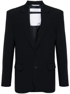 【VIP価格】VALENTINO Single-breasted Blazer with bow Valentino Garavani bow-embellished Blazer | Black | FARFETCH