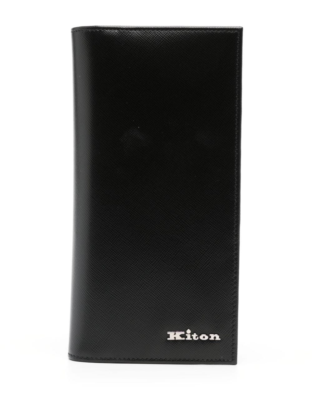 Shop Kiton Bi-fold Wallet In Schwarz